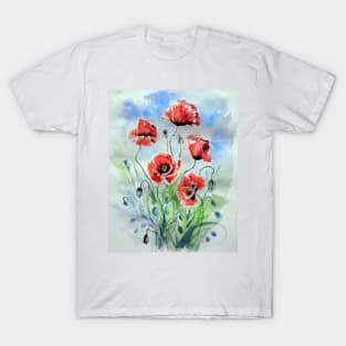 Five poppies II T-Shirt